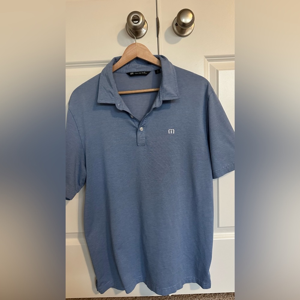 Travis Mathew light blue polo golf shirt - size L